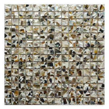 High Quality Bathroom Showers 6mm Thick DIY Shell Mother of Pearl Marble Mosaic Tile